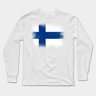 Finland Flag Long Sleeve T-Shirt